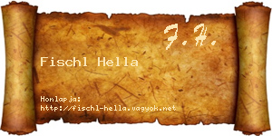 Fischl Hella névjegykártya