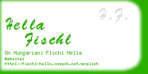 hella fischl business card